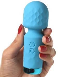 10X Mini Silicone Wand - Blue