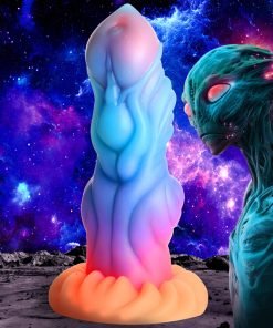 Alien Invader Glow-In-The-Dark Silicone Dildo