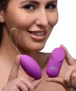 28X Scrambler Vibrating Egg with Remote Control - Purple
