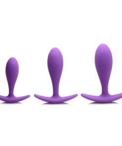 Rump Bumpers 3 Piece Silicone Anal Plug Set - Purple