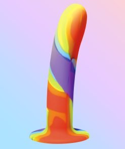 Rainbow Silicone Dildo
