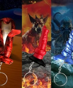 Hell-Hound, Lord Kraken, & King Cobra Silicone Keychain Set