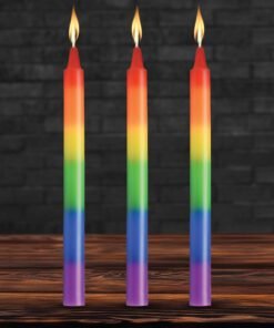 Pride Candles Rainbow Drip Candle Set of 3