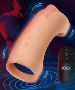Vibrating Silicone Penis Sleeve - Light